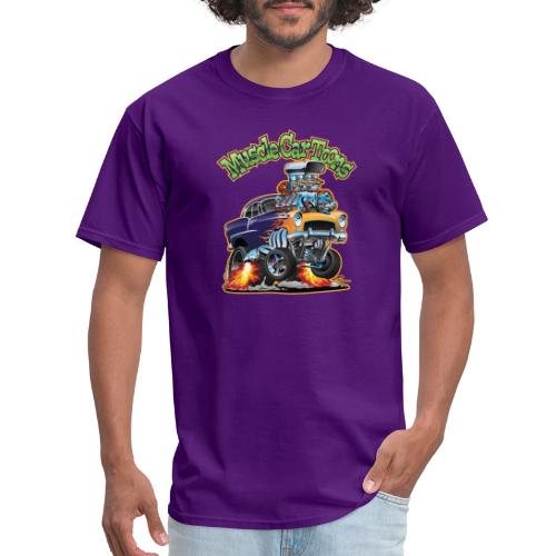 Muscle Car Toons Automotive Comic Book Cover Art - Men's T-Shirt