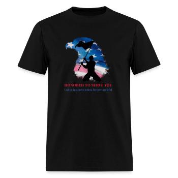 Veteran - Men's T-Shirt - black - Front - Jose (178cm)