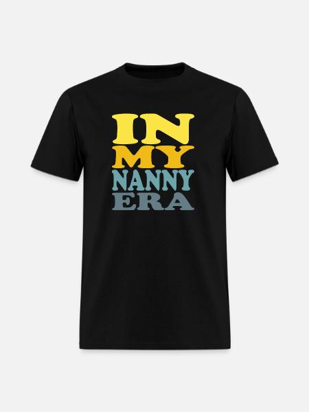 IN MY NANNY ERA. - Men's T-Shirt - black