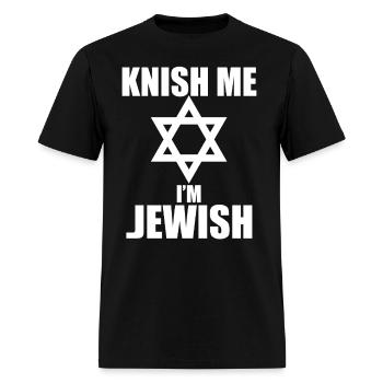 Knish Me I'm Jewish - Men's T-Shirt - black - Front - Jose (178cm)