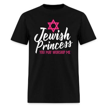 Jewish Princess You May Worship Me - Men's T-Shirt - black - Front - Jose (178cm)
