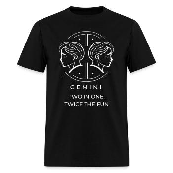 Gemini - Men's T-Shirt - black - Front - Jose (178cm)