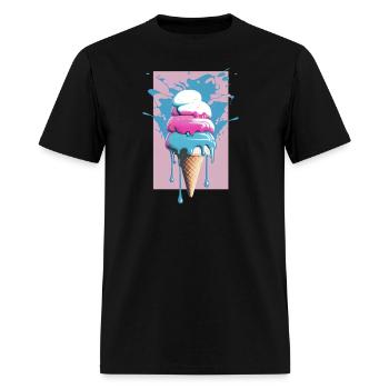 Scoops of Joy - Men's T-Shirt - black - Front - Jose (178cm)