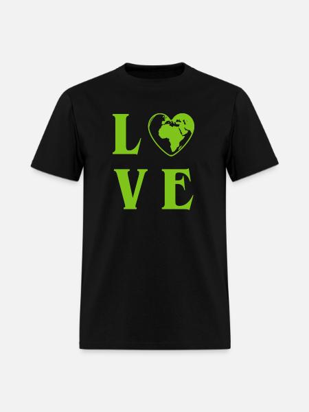 Love Planet Earth - Men's T-Shirt - black