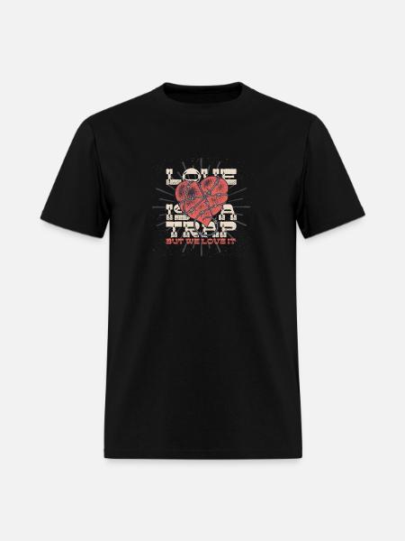 Love Is A Trap - Men's T-Shirt - black