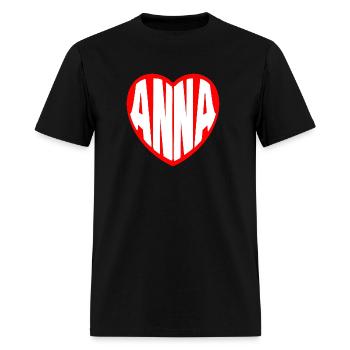 Anna in my Heart - Men's T-Shirt - black - Front - Jose (178cm)