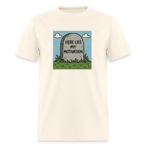 Motivations Cartoon Tombstone - Men's T-Shirt