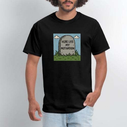 Motivations Cartoon Tombstone - Men's T-Shirt