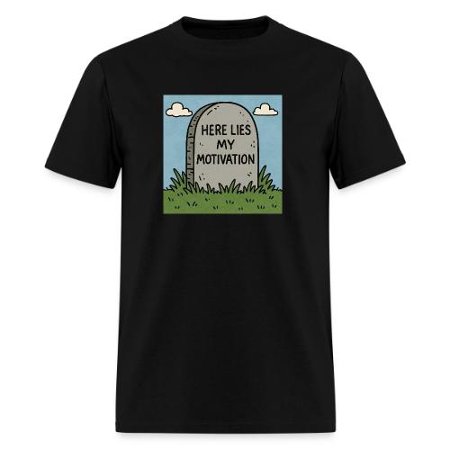 Motivations Cartoon Tombstone - Men's T-Shirt