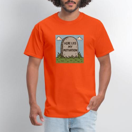 Motivations Cartoon Tombstone - Men's T-Shirt