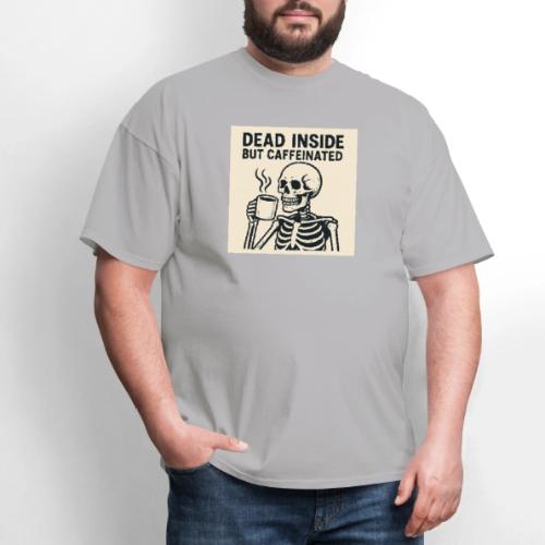 Skeleton Sipping Coffee - Men's T-Shirt