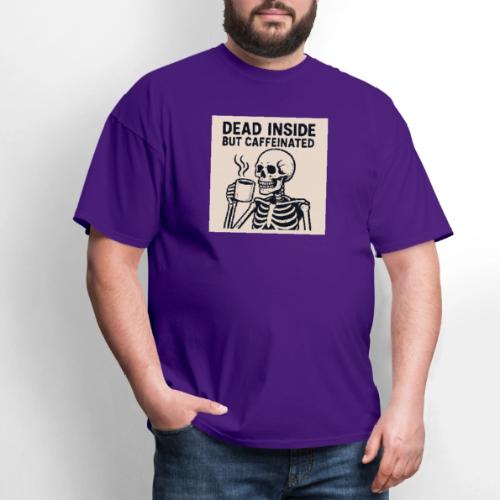 Skeleton Sipping Coffee - Men's T-Shirt