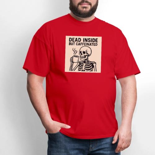 Skeleton Sipping Coffee - Men's T-Shirt