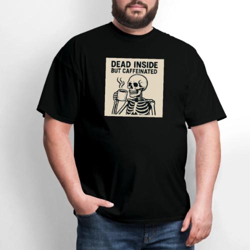 Skeleton Sipping Coffee - Men's T-Shirt