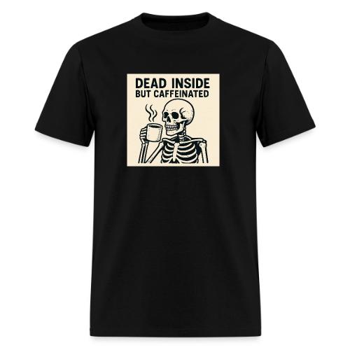 Skeleton Sipping Coffee - Men's T-Shirt