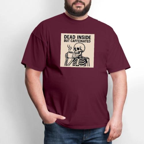 Skeleton Sipping Coffee - Men's T-Shirt