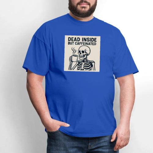 Skeleton Sipping Coffee - Men's T-Shirt