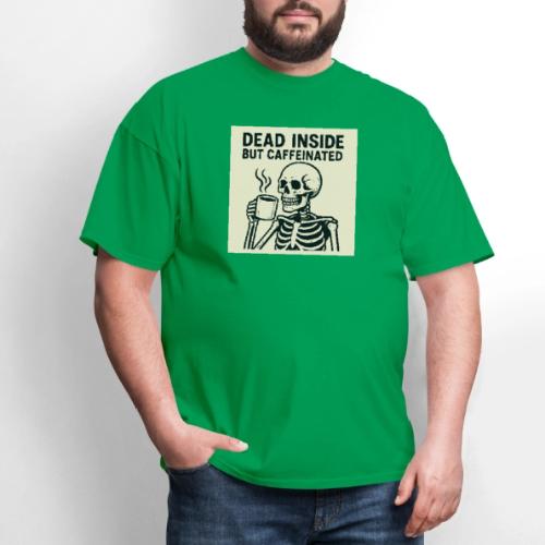 Skeleton Sipping Coffee - Men's T-Shirt