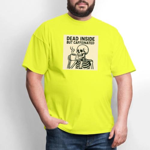 Skeleton Sipping Coffee - Men's T-Shirt