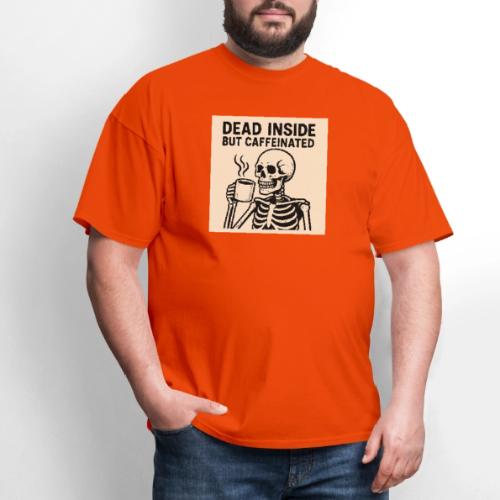 Skeleton Sipping Coffee - Men's T-Shirt