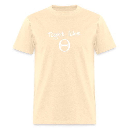 tight like theta white - Men's T-Shirt