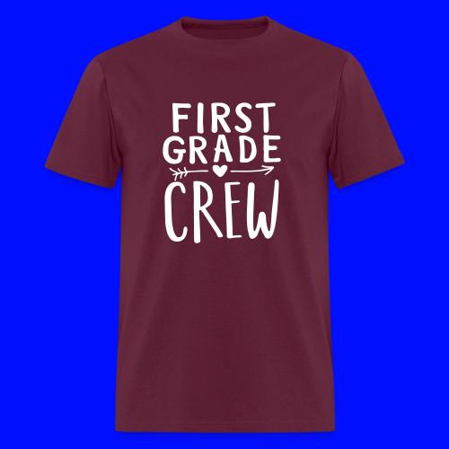 First Grade Crew Heart Teacher T-Shirts - Men's T-Shirt