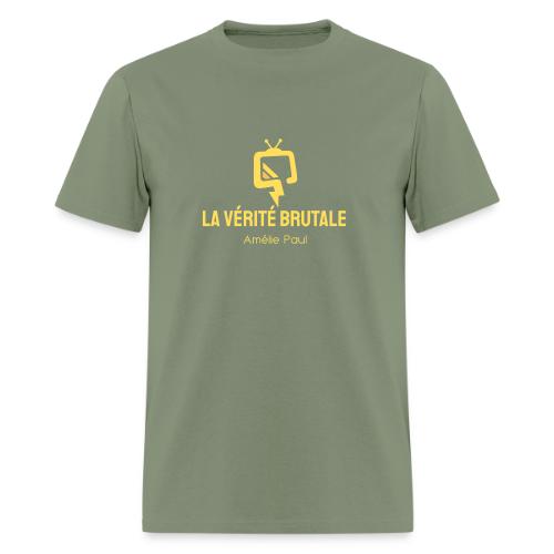 La Vérité Brutale - logo jaune - Men's T-Shirt
