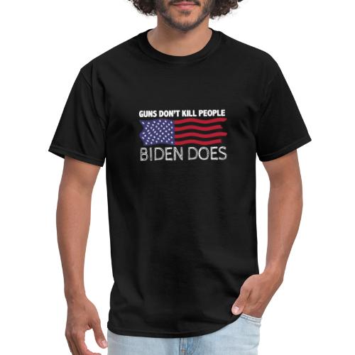 Guns Don't Like Ki.ll People Biden Does Flag tee - Men's T-Shirt