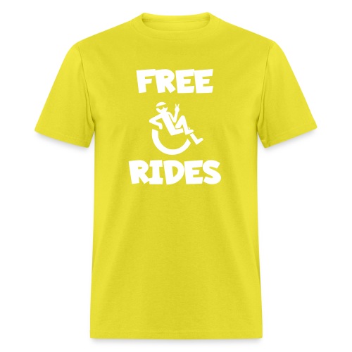 This wheelchair user gives free rides - Men's T-Shirt