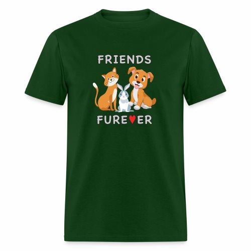 Friends Forever BFF Dog Cat Bunny Rabbit Kids Gift - Men's T-Shirt