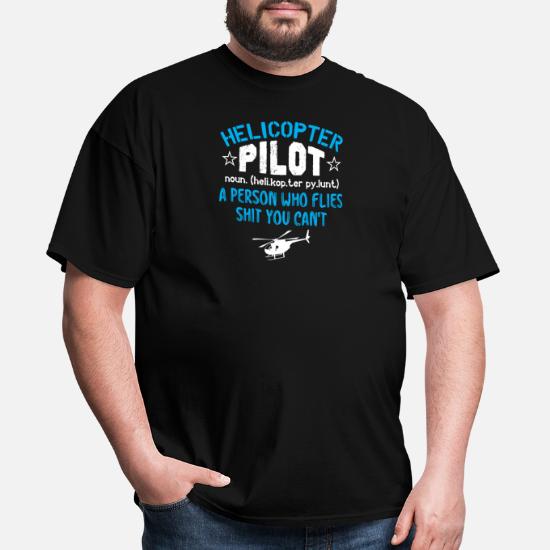 Funny Graphic Helicopter Pilot Definition' Men's T-Shirt | Spreadshirt