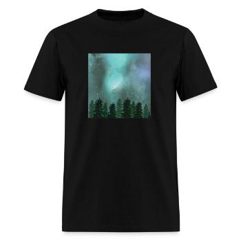 Forest Sky. - Men's T-Shirt - black - Front - Jose (178cm)