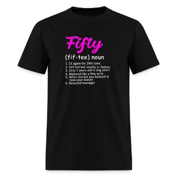 50th Birthday - Men's T-Shirt - black - Front - Jose (178cm)