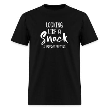 Breastfeeding Mother Looking Like A Snack - Men's T-Shirt - black - Front - Jose (178cm)