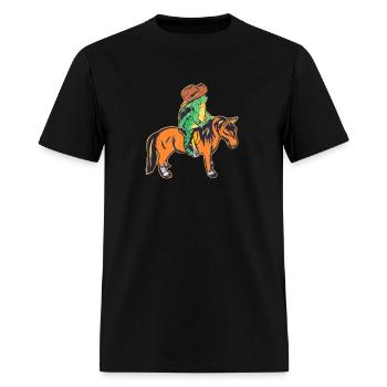 even cowboys get tummy - Men's T-Shirt - black - Front - Jose (178cm)