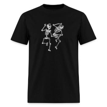DANCING SKELETONS FOR HALLOWEEN - Men's T-Shirt - black - Front - Jose (178cm)