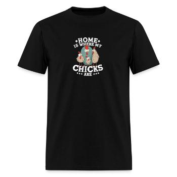 Chicken Hen - Men's T-Shirt - black - Front - Jose (178cm)