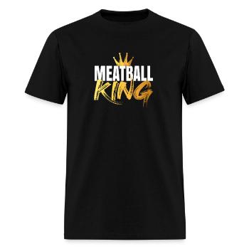 Meatball King - Men's T-Shirt - black - Front - Jose (178cm)