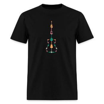Guitar Music Guitarist Guitar Musician Guitar Play - Men's T-Shirt - black - Front - Jose (178cm)