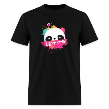 LOTTE - lovely girl name with cute panda - Men's T-Shirt - black - Front - Jose (178cm)