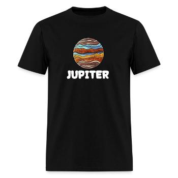 Space Jupiter Planet - Men's T-Shirt - black - Front - Jose (178cm)