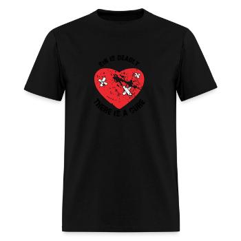 Sin Is Deadly There Is A Cure - Men's T-Shirt - black - Front - Jose (178cm)