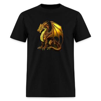 Dragon Desing Mythical Creature - Men's T-Shirt - black - Front - Jose (178cm)