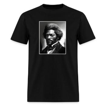 Black History Month Frederick Douglass Charcoal Ci - Men's T-Shirt - black - Front - Jose (178cm)