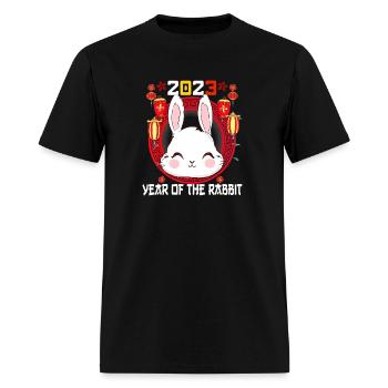 New Year 2023 Year Of The Rabbit Chinese Year Zod - Men's T-Shirt - black - Front - Jose (178cm)