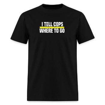Dispatcher Cop - Men's T-Shirt - black - Front - Jose (178cm)