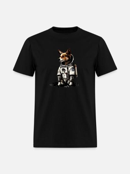 Dog Astronauts Suit - Men's T-Shirt - black