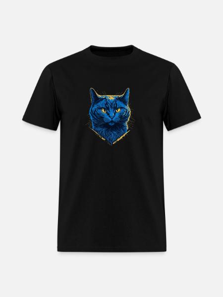 British Blue cat - Men's T-Shirt - black