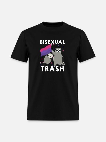 Bisexual Trash - Men's T-Shirt - black
