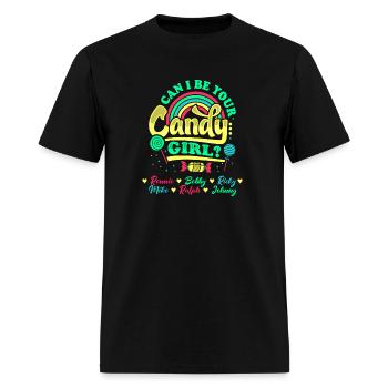 Candy Ronnie Bobby Ricky Mike Ralph Johnny - Men's T-Shirt - black - Front - Jose (178cm)
